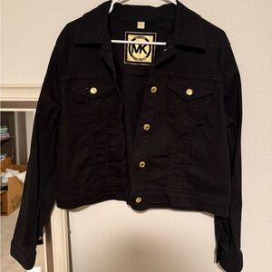 Michael Kors Black Jacket with Gold Accents